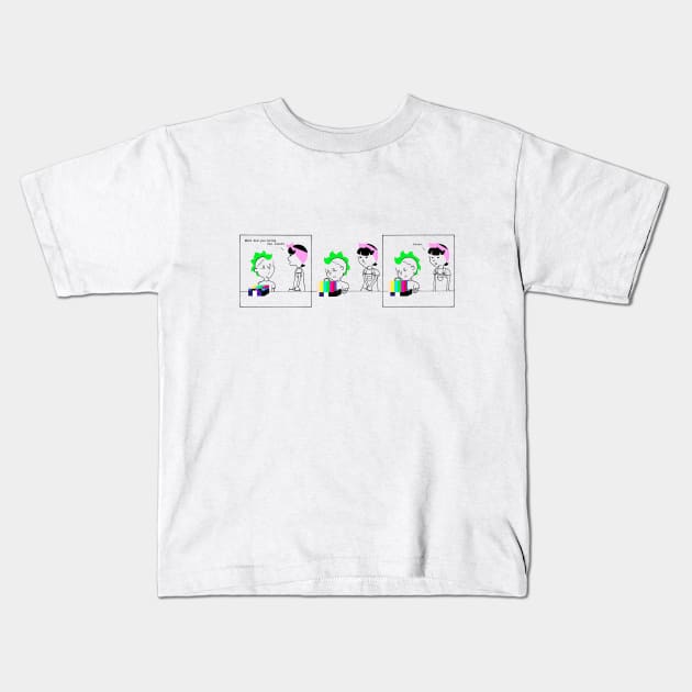 no signal comic Kids T-Shirt by NO_SIGNAL